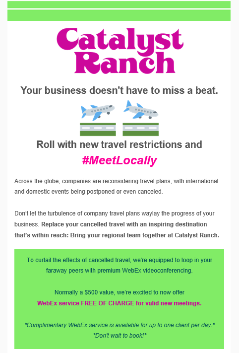 Catalyst Ranch open for business email